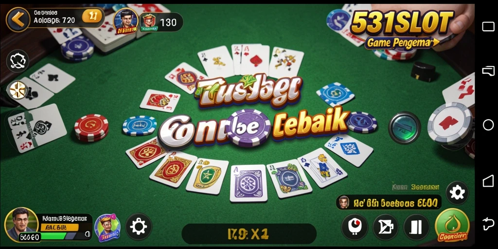 Tampilan gameplay Gaple yang menarik di 531SLOT.