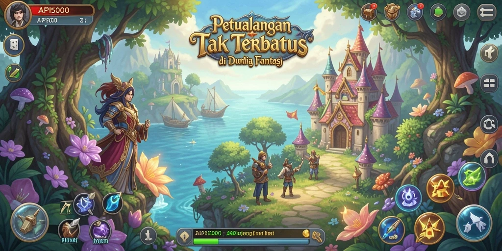 Screenshot menunjukkan momen epic dalam petualangan API5000.