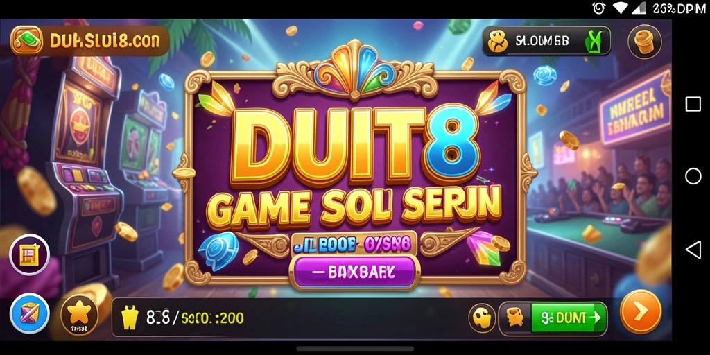 Tampilan gameplay Slot yang menarik dan seru di DUIT8.