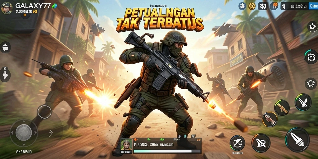 Tampilan menegangkan dari pertarungan luar angkasa di GALAXY77.