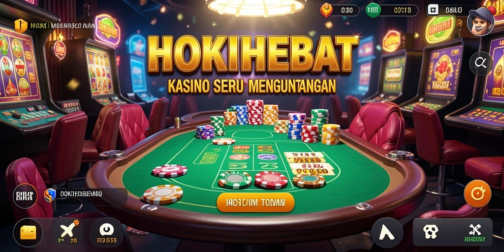 Screenshot HOKIHEBAT menampilkan gameplay kasino yang mengasyikkan.