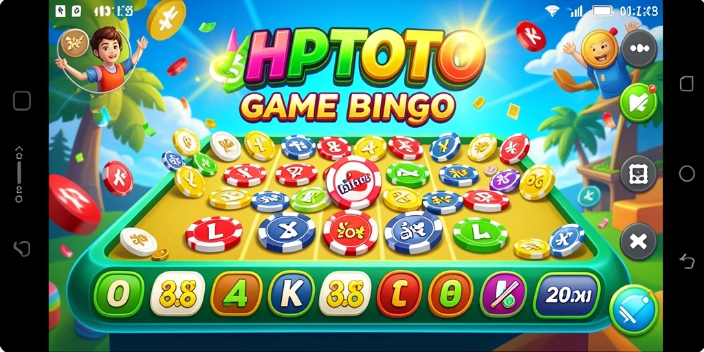 Tangkapan layar HPTOTO menunjukkan gameplay Bingo yang seru dan interaktif.