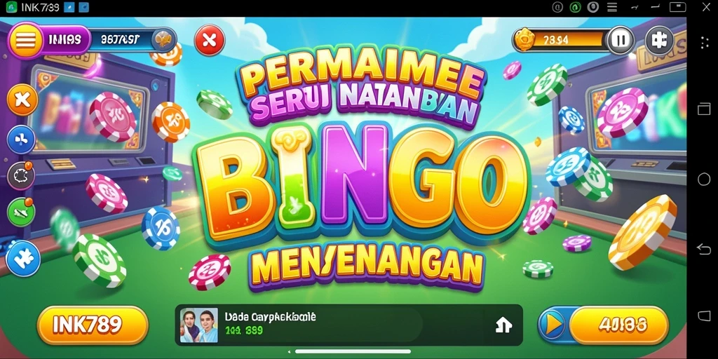 Screenshot utama INK789 menampilkan gameplay Bingo yang seru dan menarik.