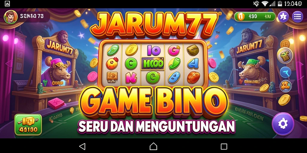 Skrinsut gameplay JARUM77 menampilkan suasana seru permainan Bingo.