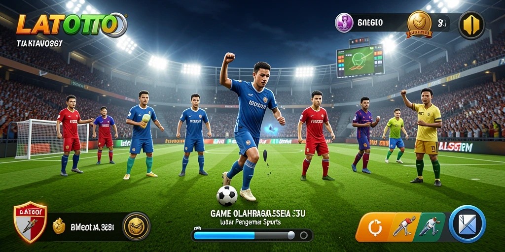 Tampilan gameplay menarik di LATOTO dengan aksi olahraga yang intens.