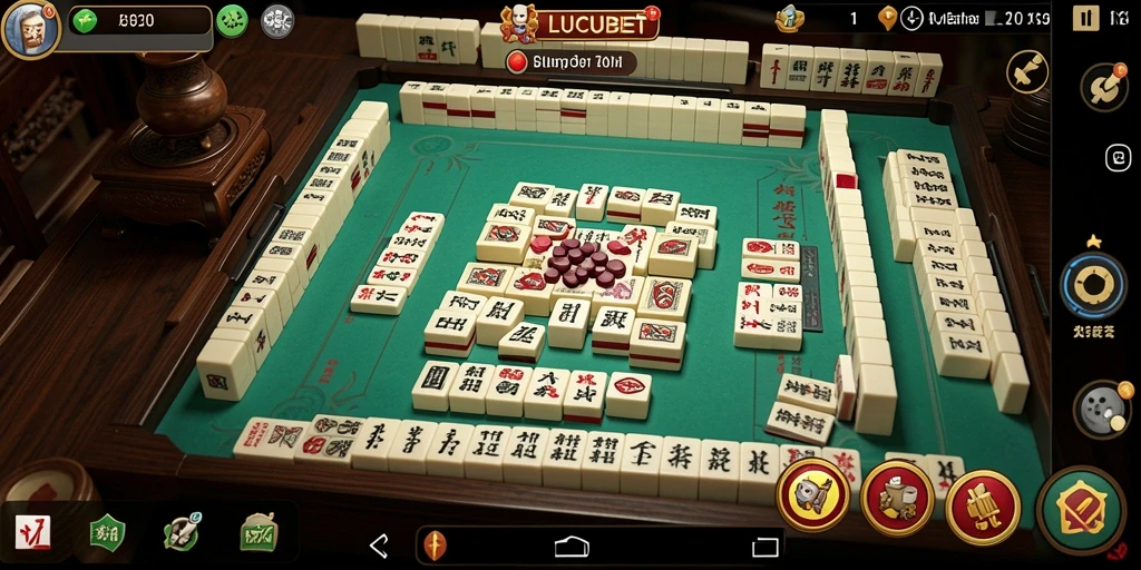 Tampilan gameplay Mahjong LUCUBET yang menawan dan interaktif.