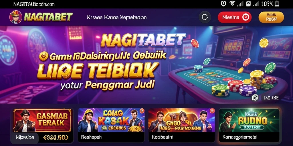Tampilan menarik dari gameplay NAGITABET yang mendebarkan.