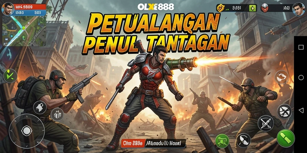 Tampilan intens dari gameplay aksi di OLX888.