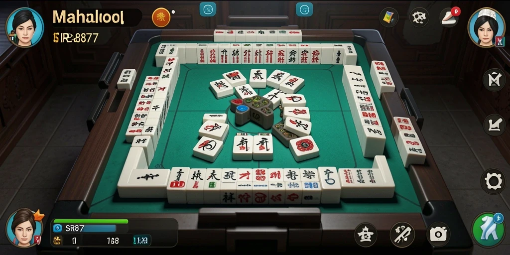 Tampilan gameplay SR877 yang menarik dan seru dalam permainan Mahjong.