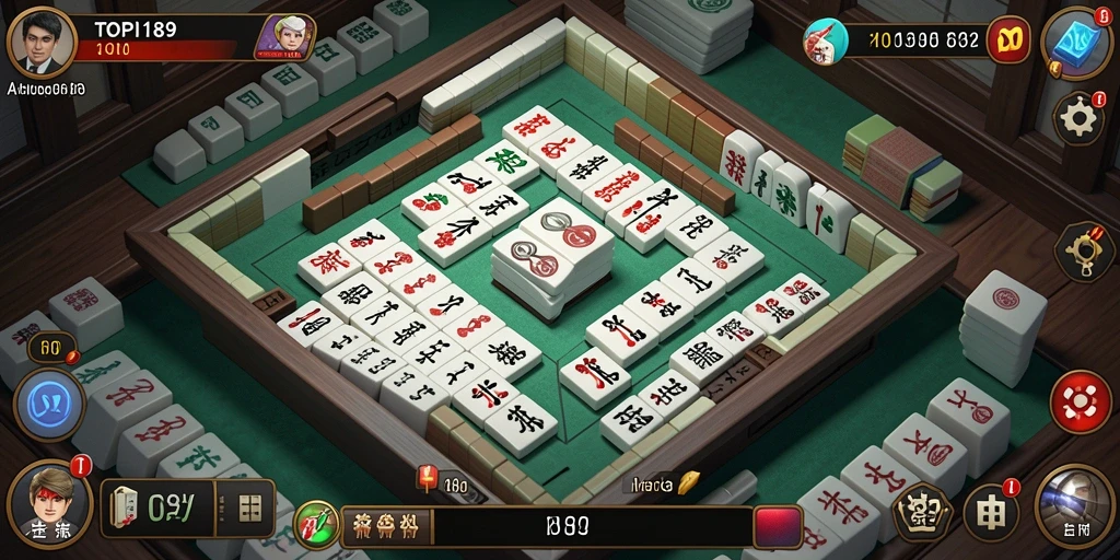 Tangkapan layar gameplay Mahjong yang menarik di TOPI189.